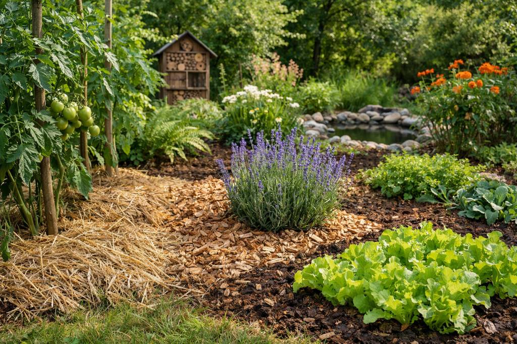 Paillage écologique au jardin : quelles solutions naturelles pour économiser l’eau, limiter les mauvaises herbes et favoriser la biodiversité ?
