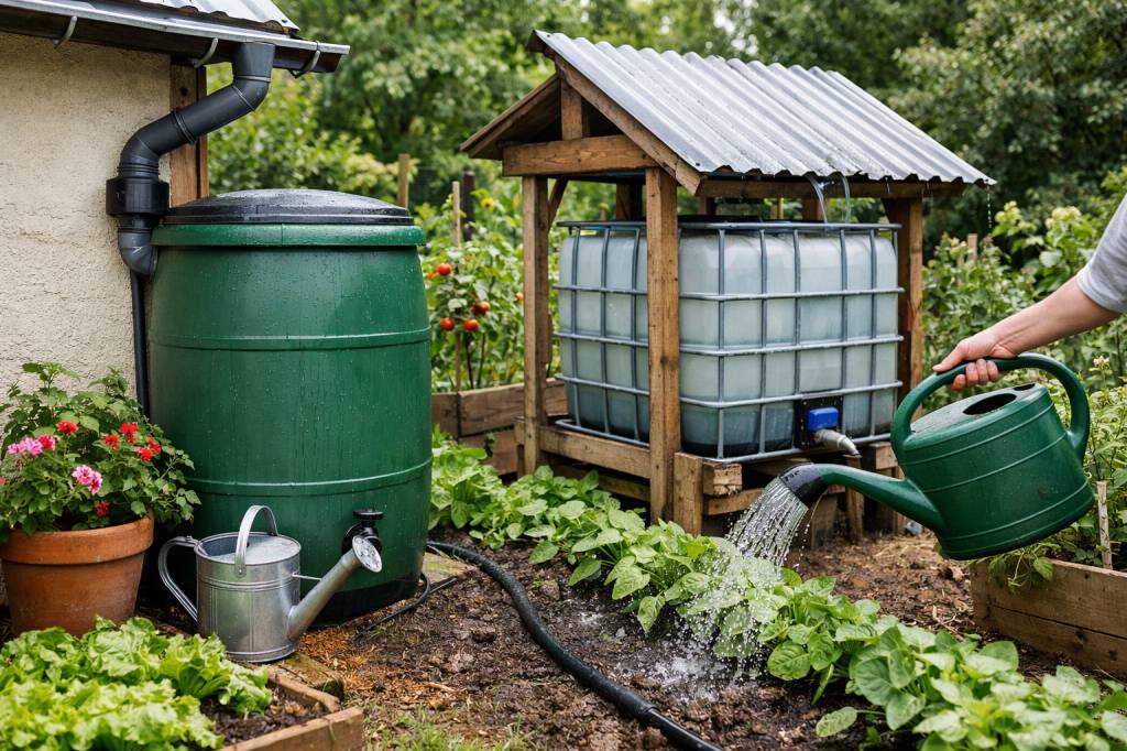 Comment récupérer l’eau de pluie au jardin : solutions simples pour arroser sans gaspiller et faire des économies